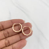 Hoop Earrings Ts 3.9g / 1/2 in 18K Rose Gold