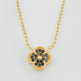 Clover Chain Military 7.35g / 16 1/2 in / 1.65mm Yellow Gold 18K