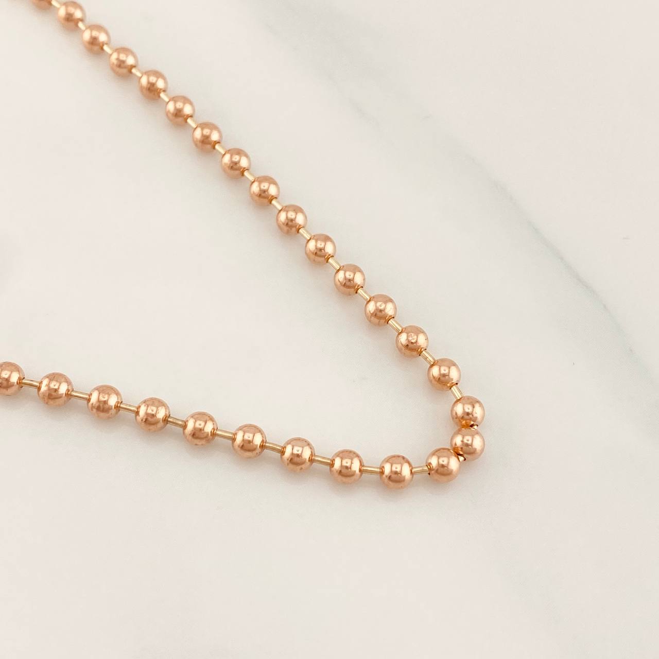 Military Chain 21.95g / 30 1/4 in / 2.89mm Rose Gold 18K