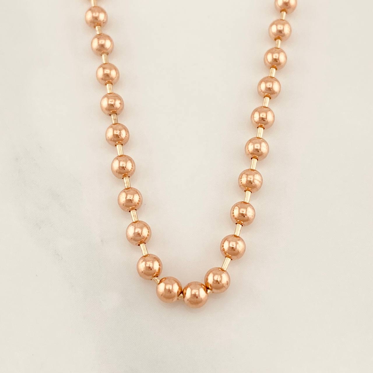 Military Chain 21.95g / 30 1/4 in / 2.89mm Rose Gold 18K