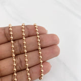 Military Chain 21.95g / 30 1/4 in / 2.89mm Rose Gold 18K