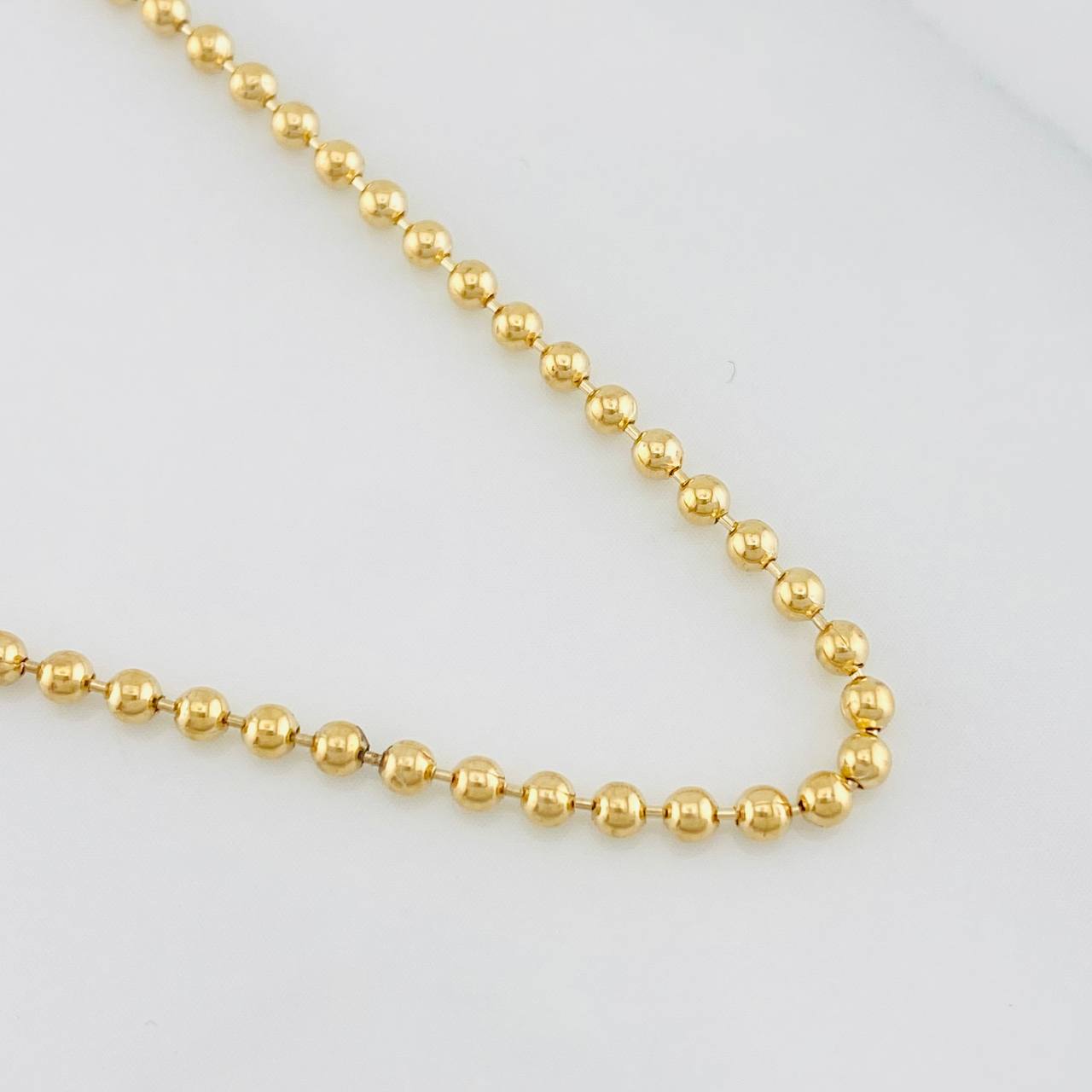 Cadena Militar 7.45g / 17 3/4 in / 1.88mm Oro Amarillo 18K