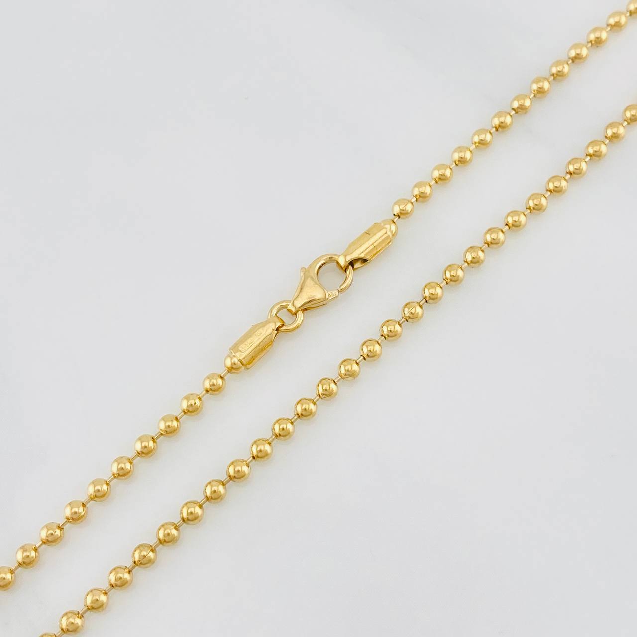 Cadena Militar 7.45g / 17 3/4 in / 1.88mm Oro Amarillo 18K