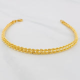 Pulso Lazo Corazon 2.8g / 7 3/4 in / 3.97mm Oro Amarillo 18K
