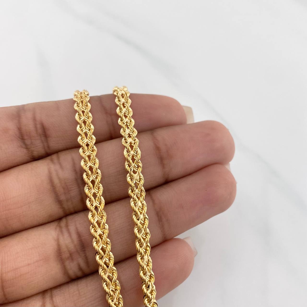 Pulso Lazo Corazon 2.75g / 7 1/2 in / 4.14mm Oro Amarillo 18K