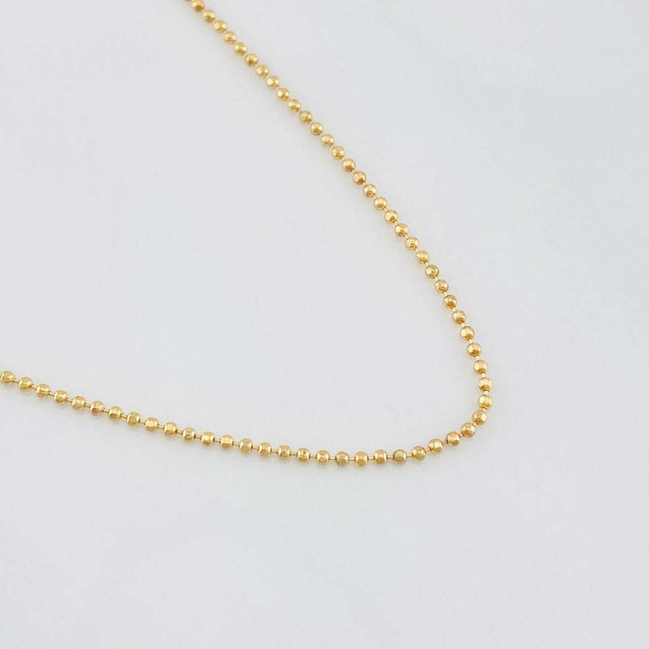 Cadena Militar 2.45g / 19 3/4 in / 0.9mm Oro Amarillo 18K