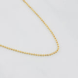 Cadena Militar 2.45g / 19 3/4 in / 0.9mm Oro Amarillo 18K
