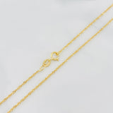 Cadena Singapur 1.1g / 40.5cm / 1mm Oro Amarillo 18K