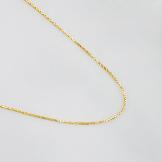 Cadena Veneciana 1.1g / 20 in / 0.5mm Oro Amarillo 18K