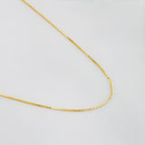 Cadena Veneciana 1g / 50cm / 0.5mm Oro Amarillo 18K