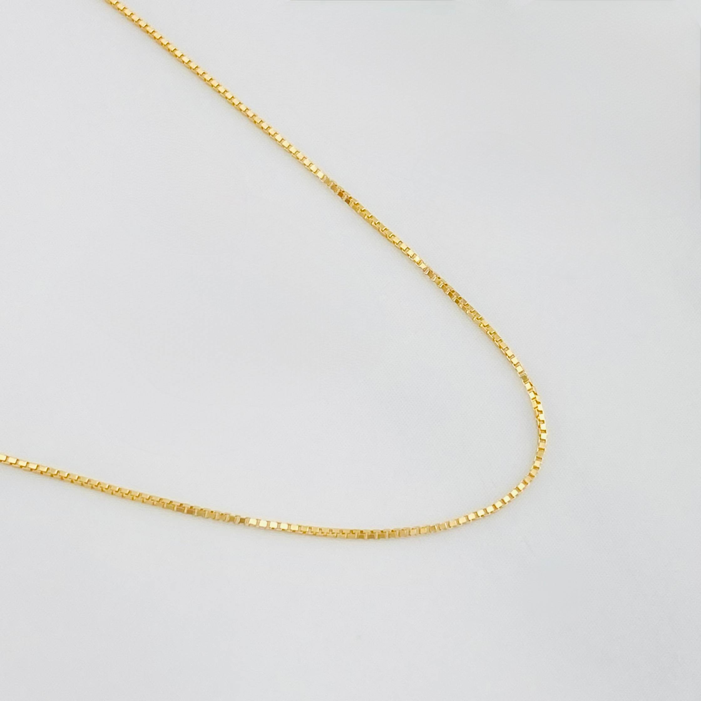 Cadena Veneciana 1g / 50cm / 0.5mm Oro Amarillo 18K