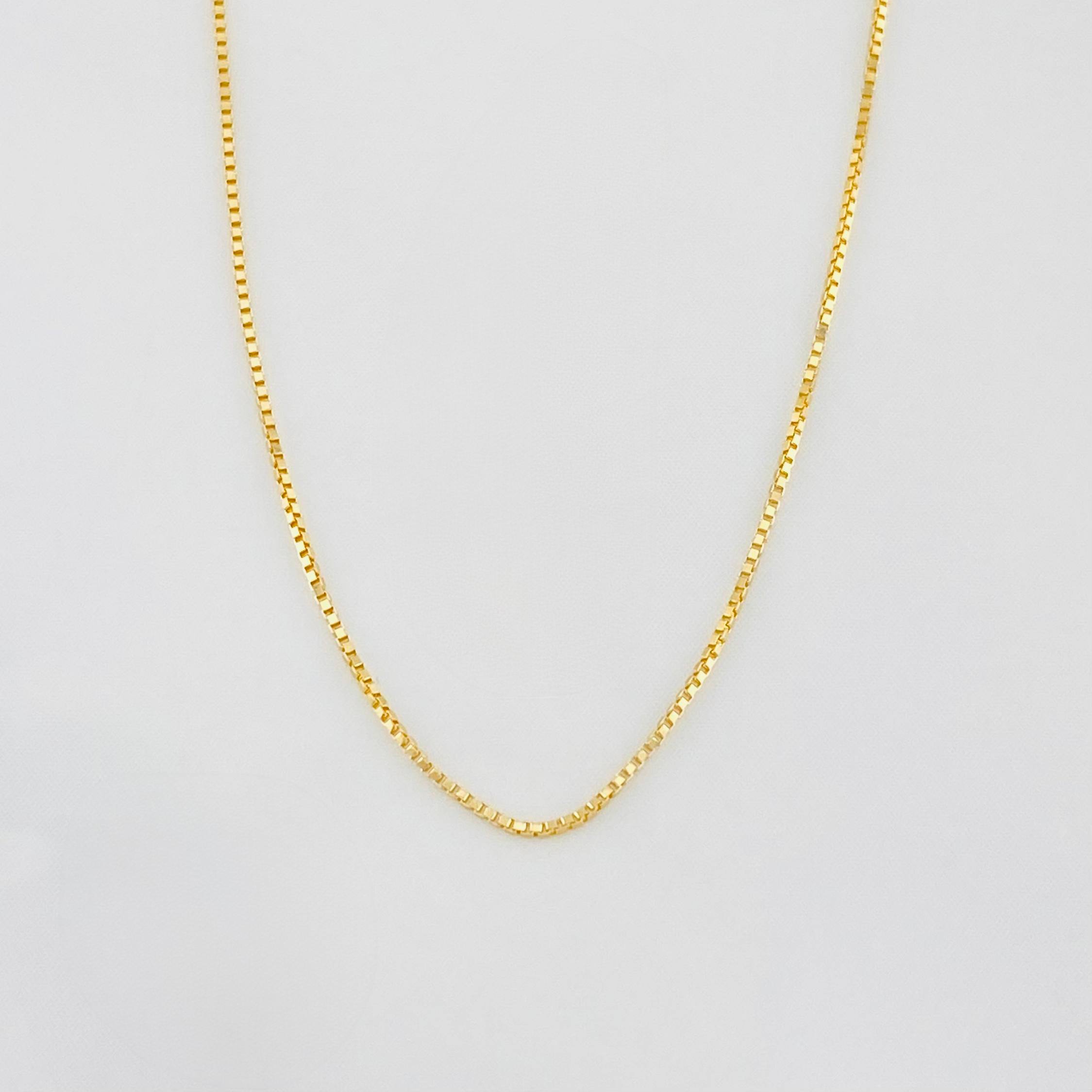 Cadena Veneciana 1g / 50cm / 0.5mm Oro Amarillo 18K