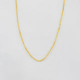 Cadena Veneciana 1g / 50cm / 0.5mm Oro Amarillo 18K