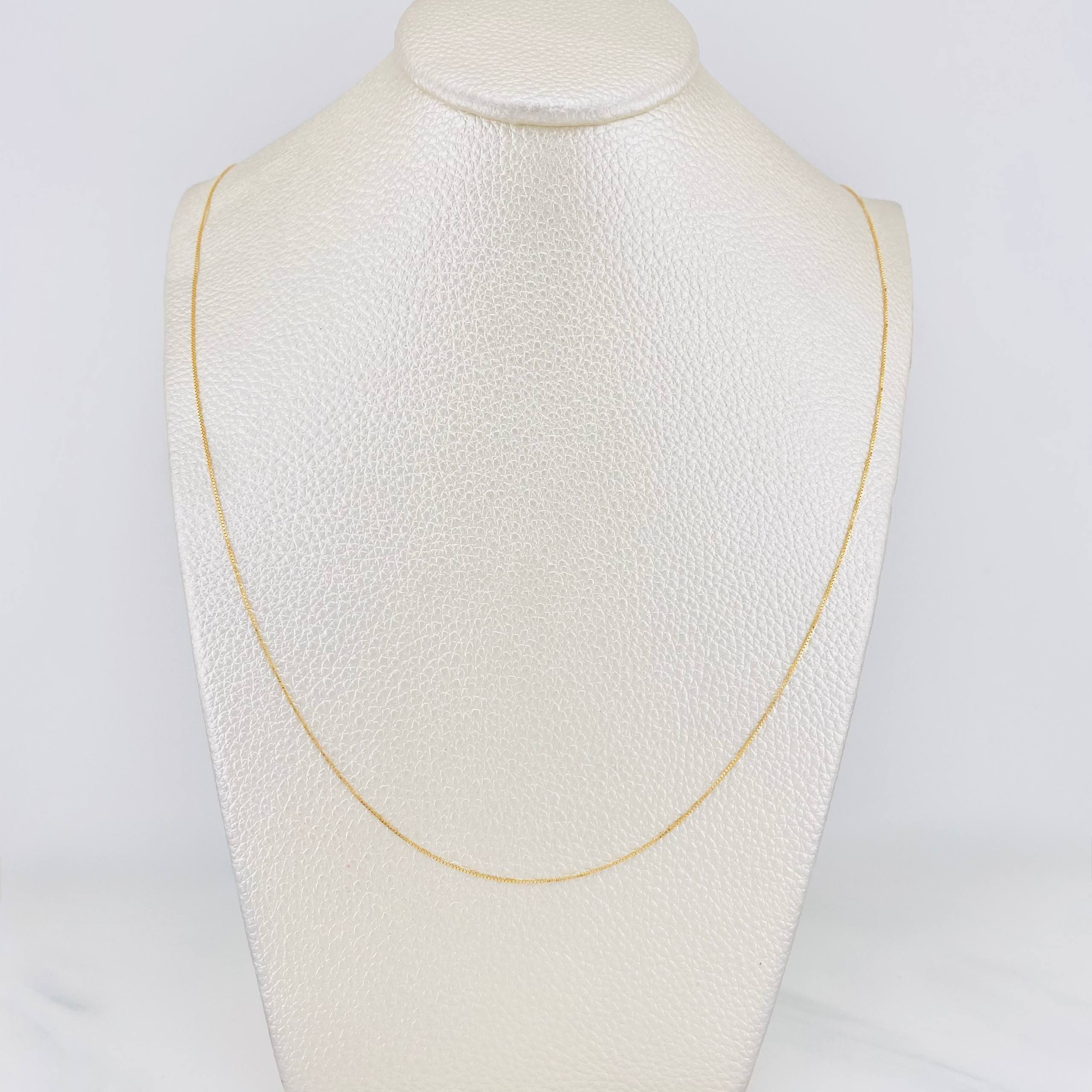 Cadena Veneciana 1g / 50cm / 0.5mm Oro Amarillo 18K