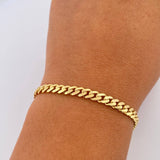 Pulso Cubano Infinito 7.35gr / 8 1/4 in / Oro Amarillo +4 18K +