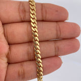 Pulso Cubano Infinito 7.35gr / 8 1/4 in / Oro Amarillo +4 18K +