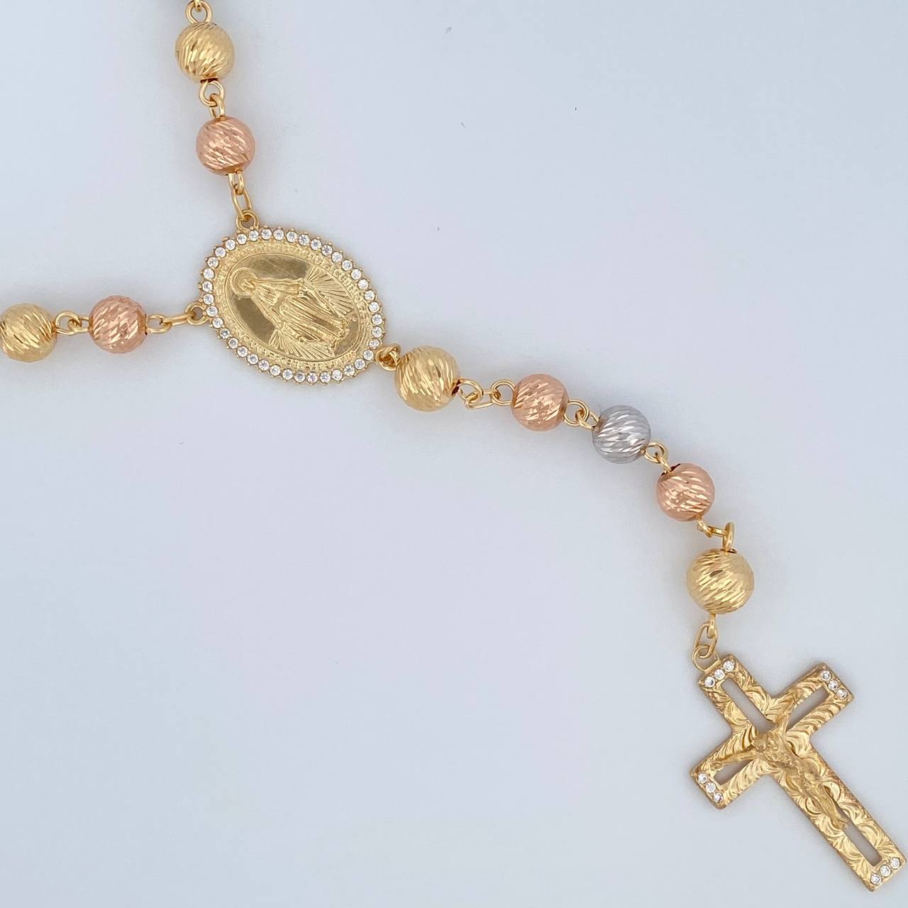 Miraculous Virgin Rosary 31.95gr / 24.6in / 18K Gold $