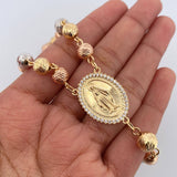 Miraculous Virgin Rosary 31.95gr / 24.6in / 18K Gold $