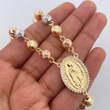 Virgin Guadalupe Rosary 33.25gr / 24.7in / 18K Gold $