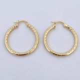 Candongas Abel 2.5gr / 3cm / Diamantadas Oro Amarillo 18K &