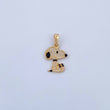 Pendant Dog 1.8gr / 2.3cm / White Zircons 18K Yellow Gold &