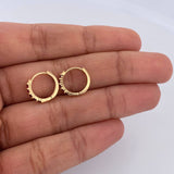 Hoop Earrings Partial 1.5gr / 1.2cm / Rubies 30 Pts 18K Yellow Gold (Jewel) &