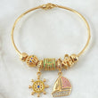 Bracelet Hoop Pendants 17.35gr / 7.5in / 18K Gold *