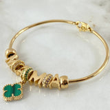Bracelet Hoop Pendants 16.45gr / 7.5in / 18K Gold