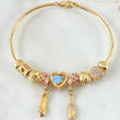 Bracelet Hoop Pendants 15.25gr / 7.5in / 18K Gold ©