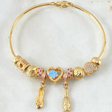 Bracelet Hoop Pendants 15.25gr / 7.5in / 18K Gold ©