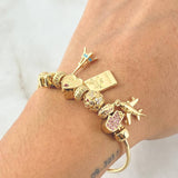 Bracelet Hoop Pendants 22.75gr / 7.5in / 18K Gold ©