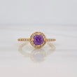 Halo Circle Ring 2.4g / T7 Yellow Gold 18K