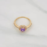 Halo Circle Ring 2.4g / T7 Yellow Gold 18K