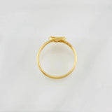 Diamond Cut Heart Ring 1g / T7 Yellow Gold 18K