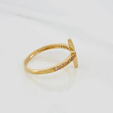 Cross Ring 1.9g / T8 Yellow Gold 18K