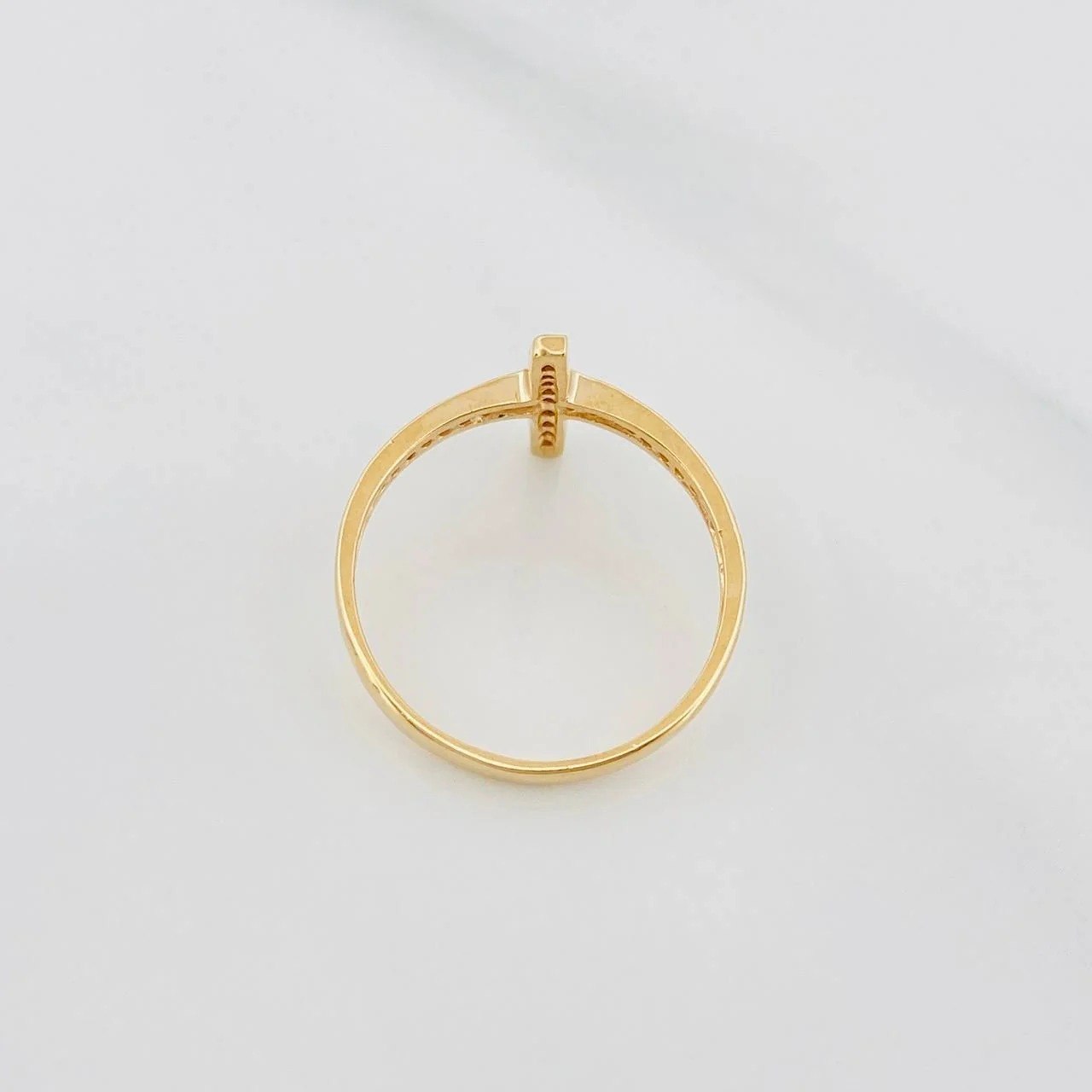 Cross Ring 1.9g / T8 Yellow Gold 18K
