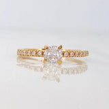 Solitaire Four Claws Ring 1.85g / T6 1/4 Yellow Gold 18K