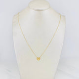 Cadena Aro seguido corazón 1.4g / 17 3/4 in / 1mm Oro Amarillo 18K