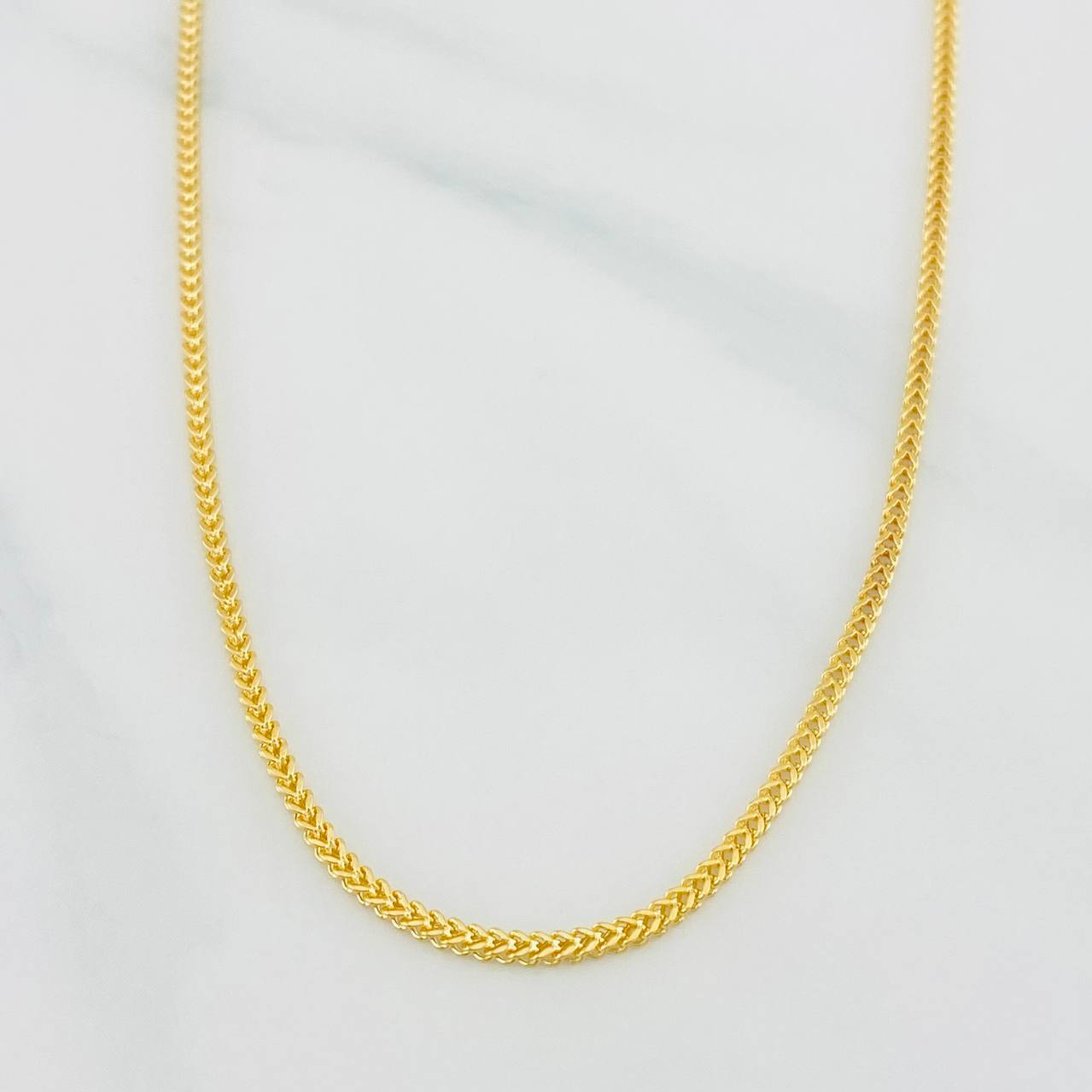 Cadena Franco 3 g / 18 in / 0.8 mm Oro Amarillo 18K
