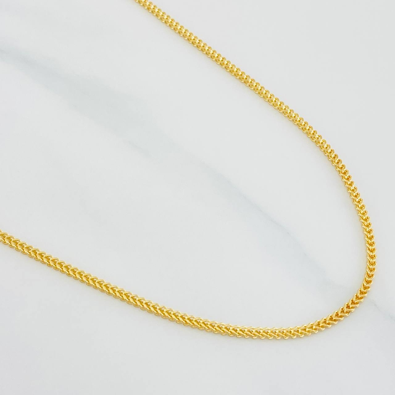 Cadena Franco 3 g / 18 in / 0.8 mm Oro Amarillo 18K