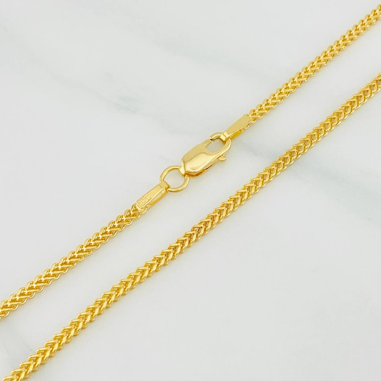 Cadena Franco 3 g / 18 in / 0.8 mm Oro Amarillo 18K