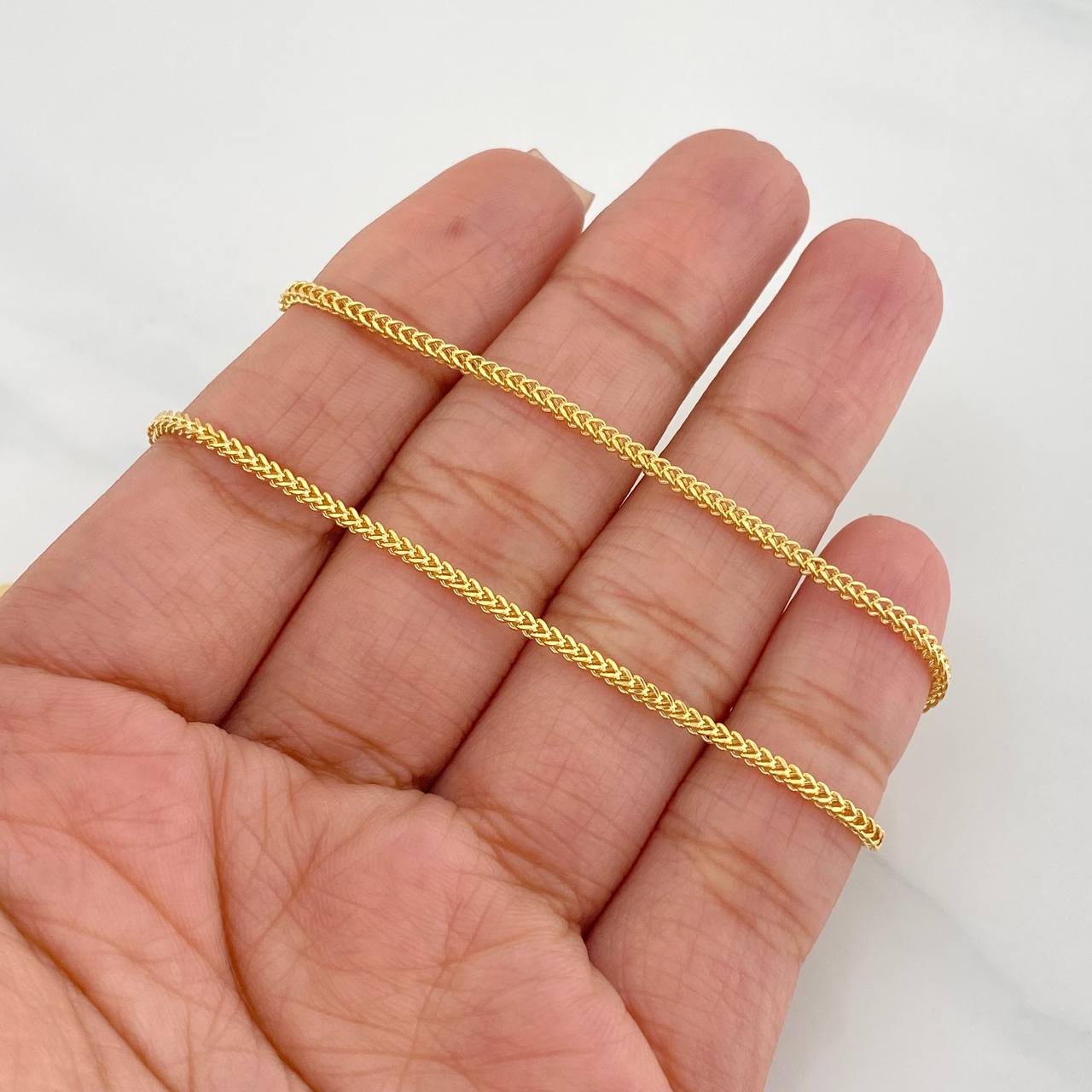 Cadena Franco 3 g / 18 in / 0.8 mm Oro Amarillo 18K