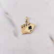 Pendant Poker Cards 2.7gr / 2.4cm / Smooth 18K Yellow Gold $