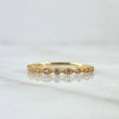 Eye Line Ring 1.35gr / T5 1/2 / White Zircons 18K Yellow Gold
