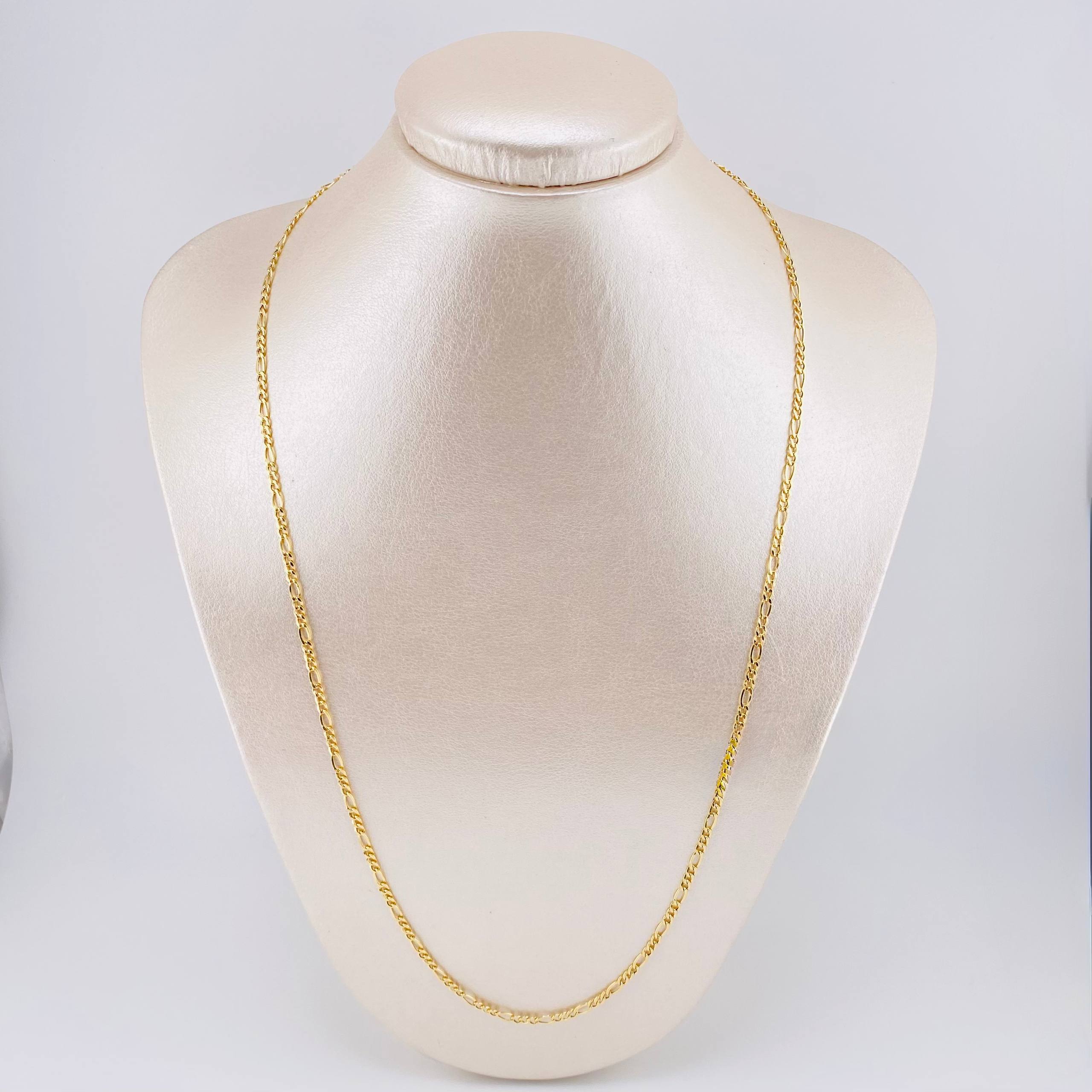 Cadena Figaro 2.9 g / 24 1/4 in / 2.8 mm Oro Amarillo 18K