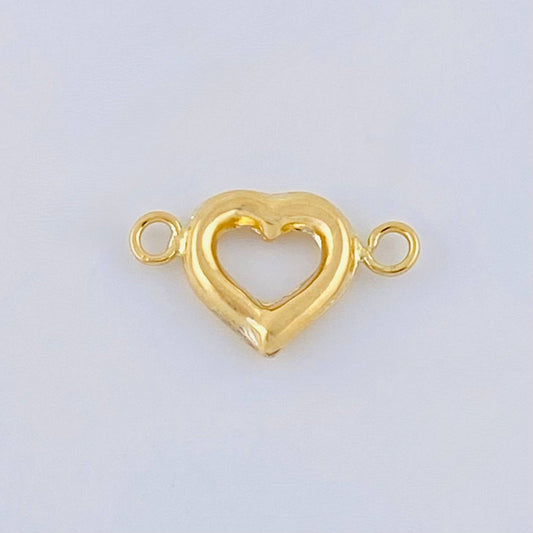 Charm Heart 0.3 g / 1/2 in Yellow Gold 18K
