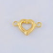 Herraje Corazón 0.35 g / 1/2 in Oro Amarillo 18K