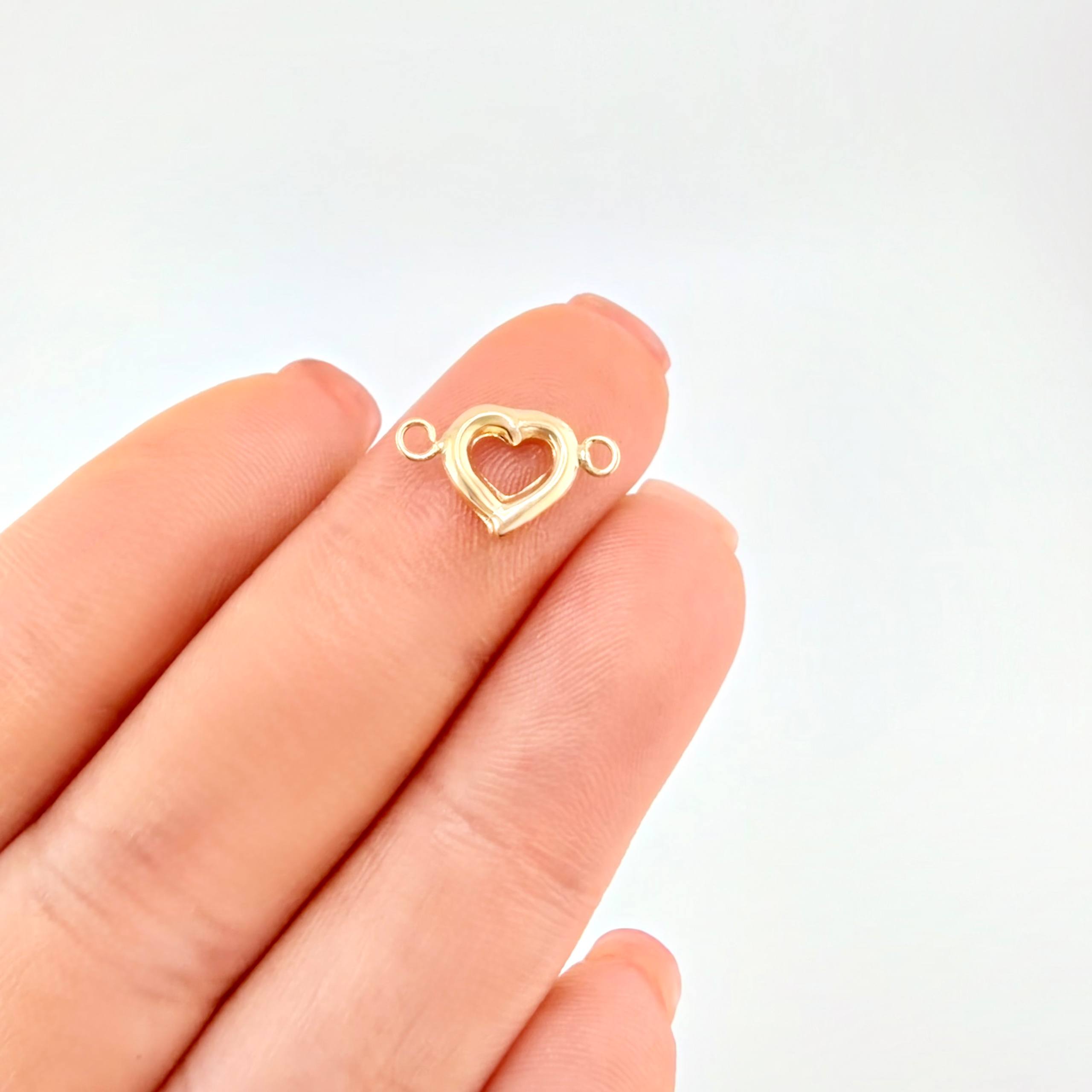 Herraje Corazón 0.35 g / 1/2 in Oro Amarillo 18K