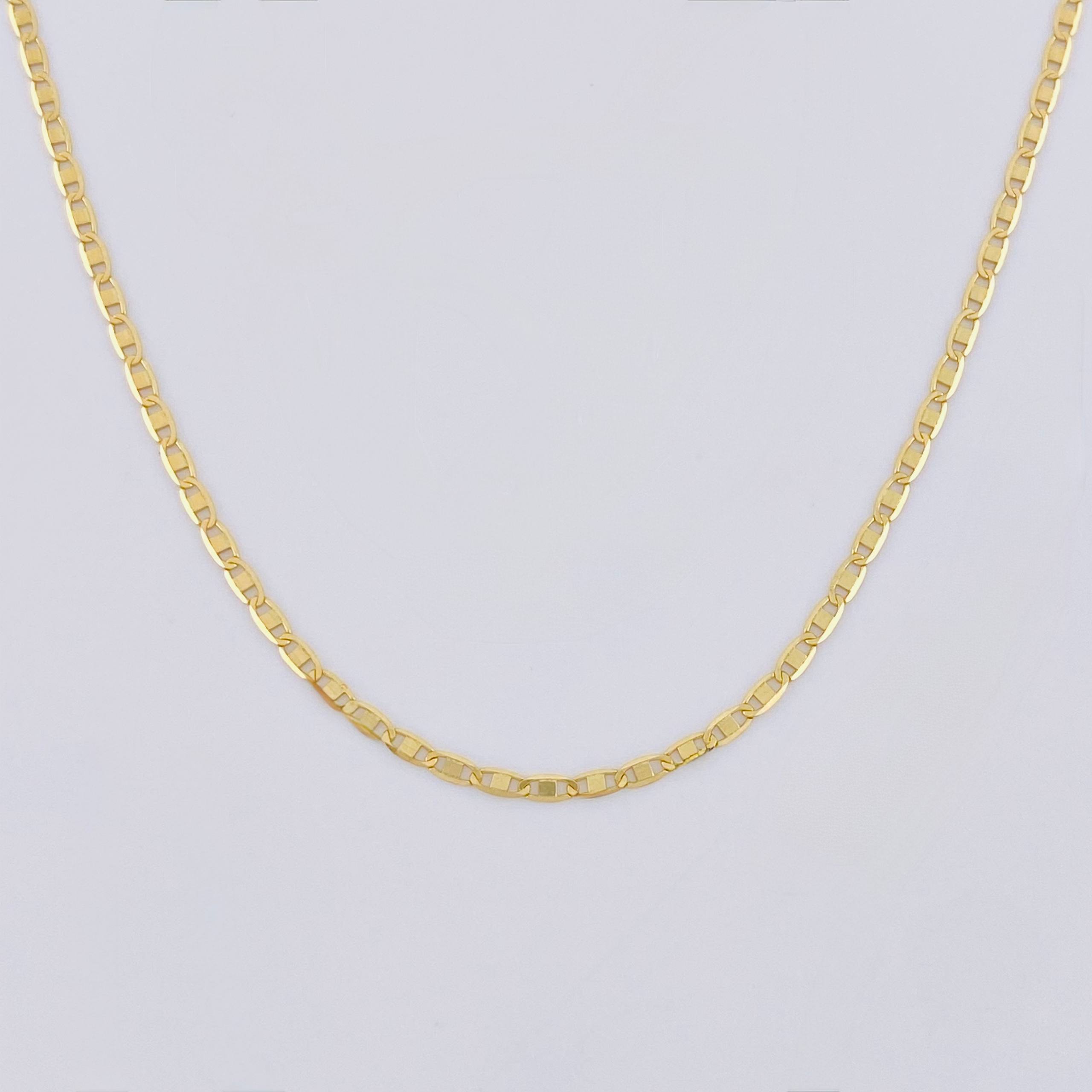 Cadena Escalera Plana 1.9 g / 23 1/2 in / 1.35 mm Oro Amarillo 18K