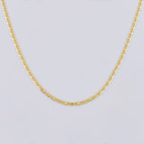 Cadena Escalera Plana 1.9 g / 23 1/2 in / 1.35 mm Oro Amarillo 18K